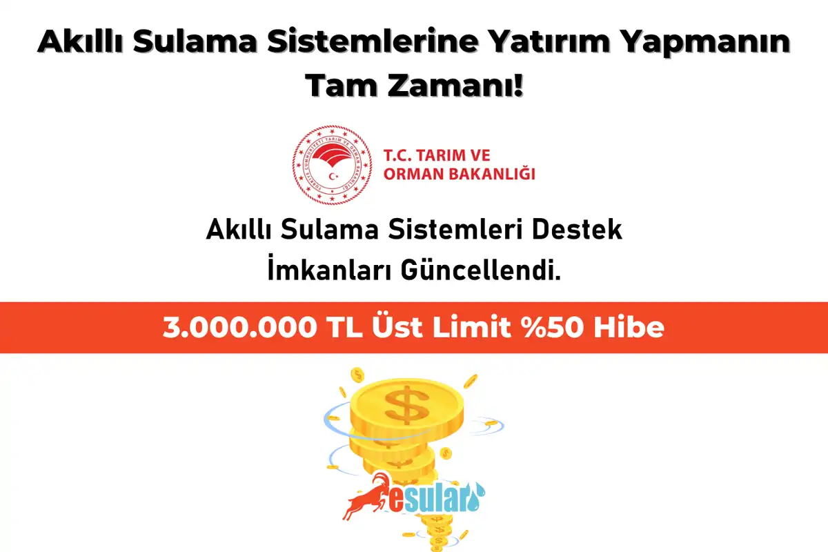 Akıllı Sulama Sistemlerinin Desteklenmesi