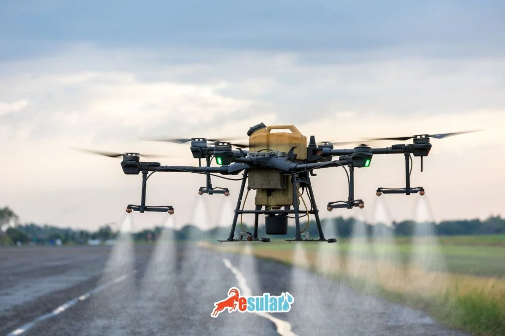 agricultural-irrigation-with-drone