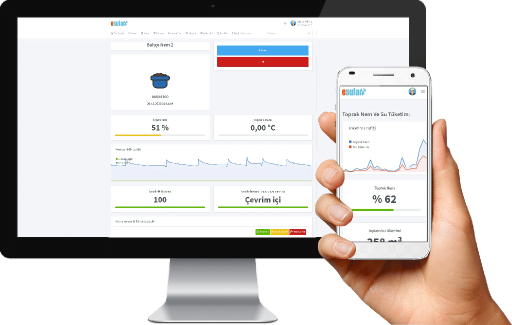 Esular bulut tabanlı otomatik sulama yönetim yazılımı