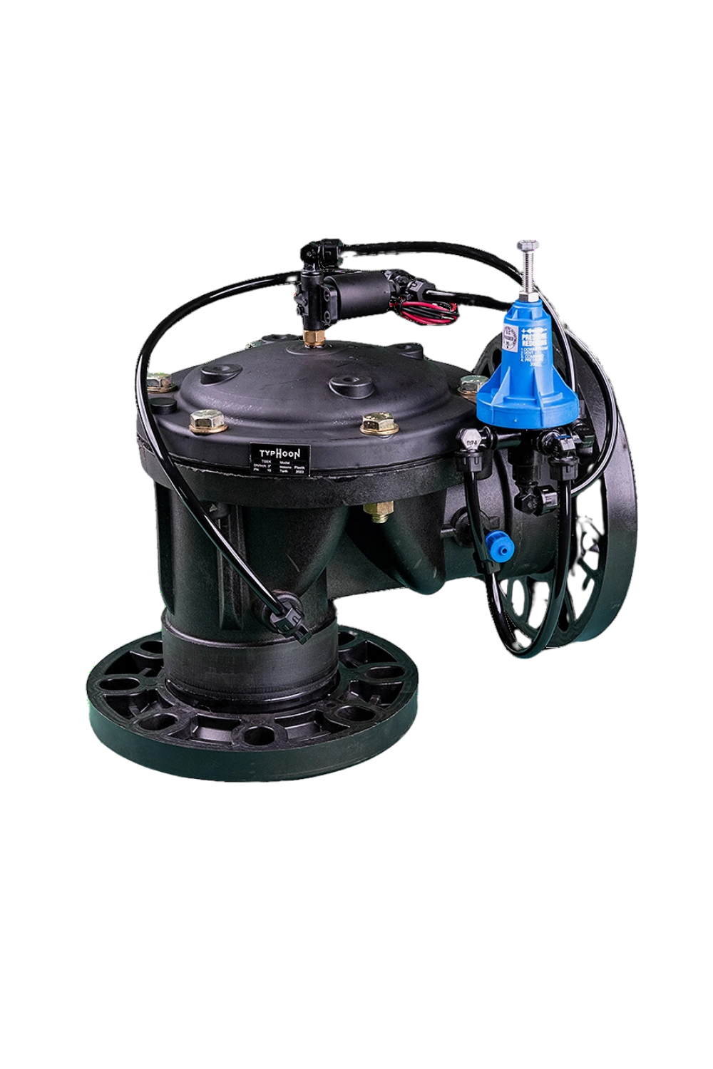 Winkel-Hydraulik-Magnetventil mit Flansch