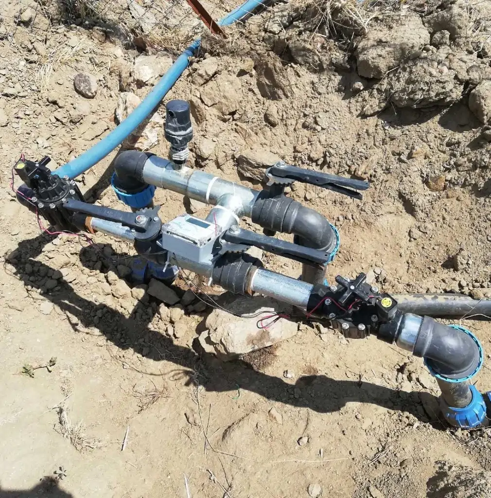 Kablosuz pilli hidrolik sulama vanası kontrol sistemi