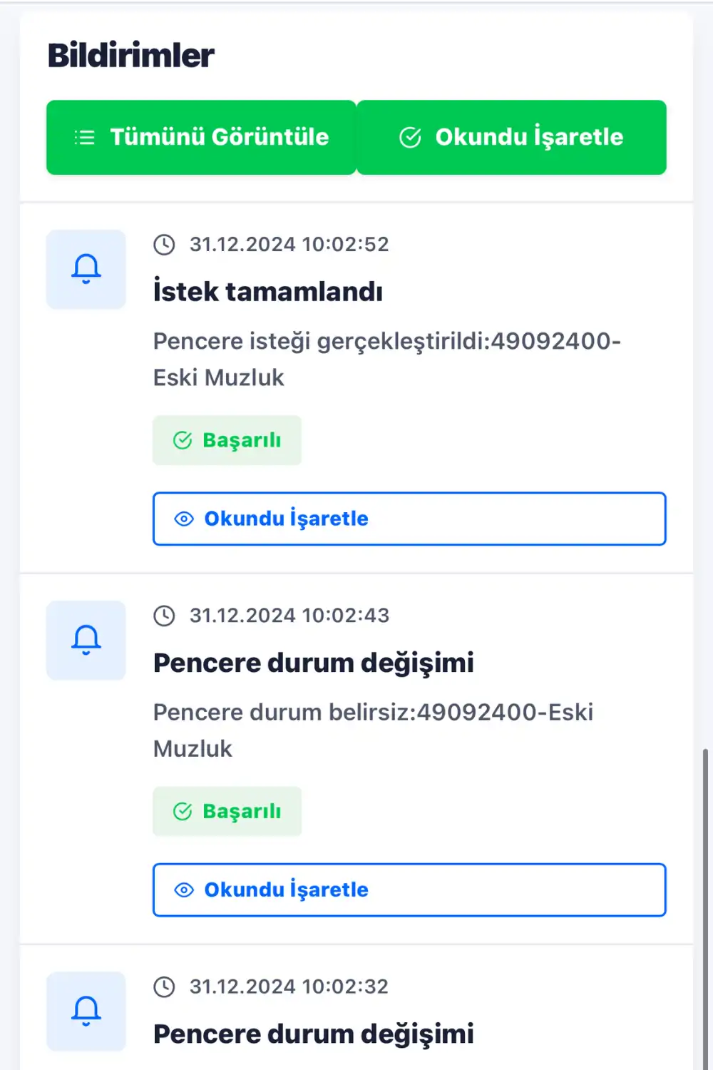 Kablosuz Kademeli Pencere Kontrol Ünitesi