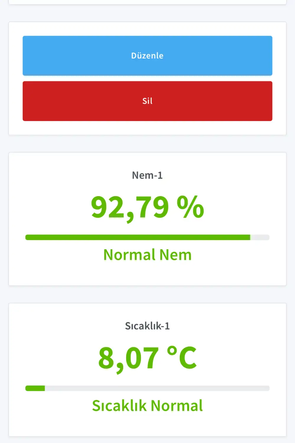Kablosuz Akıllı Sera ve Ortam İklim Sensörü