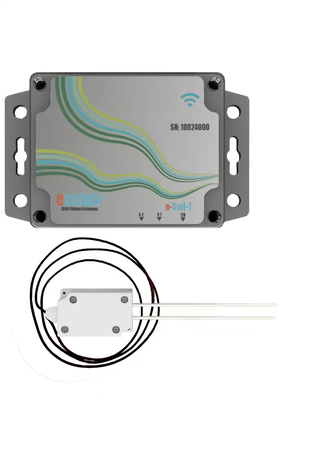 Kabelloser batteriebetriebener Bodenfeuchtesensor
