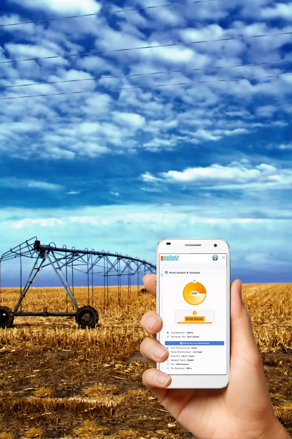 Kablosuz Pilli Pivot Uç GPS Konum Sensörü