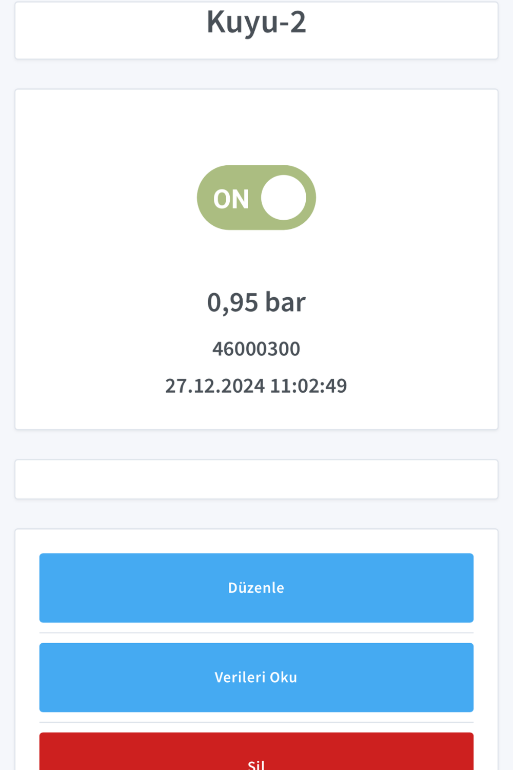 Kablosuz Batareyalı Təzyiq Sensoru