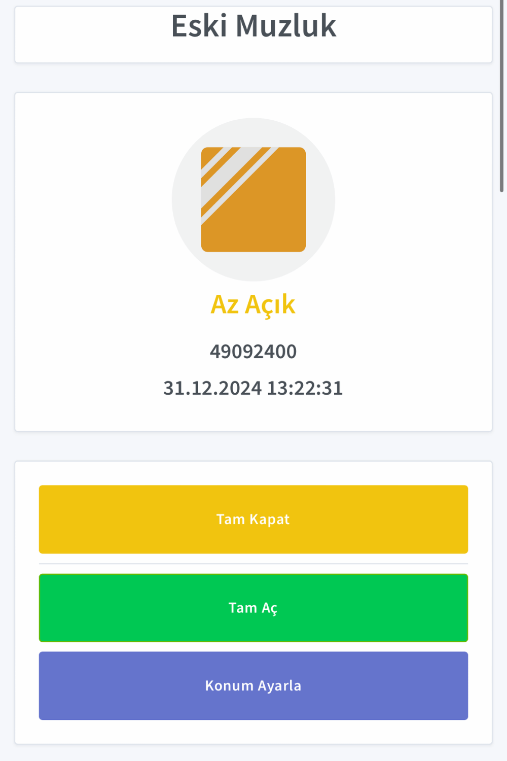 Smart Greenhouse Window Control Panel