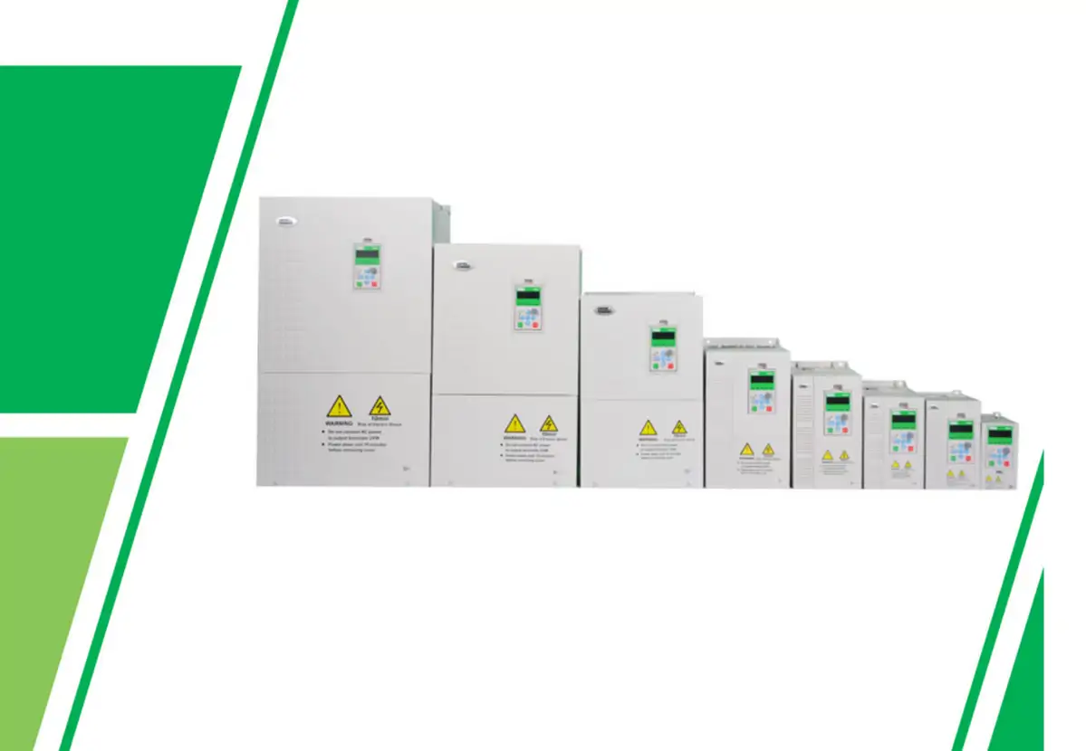 Nidec NE200 / NE300 frekans invertörü (VFD) ürün ailesi