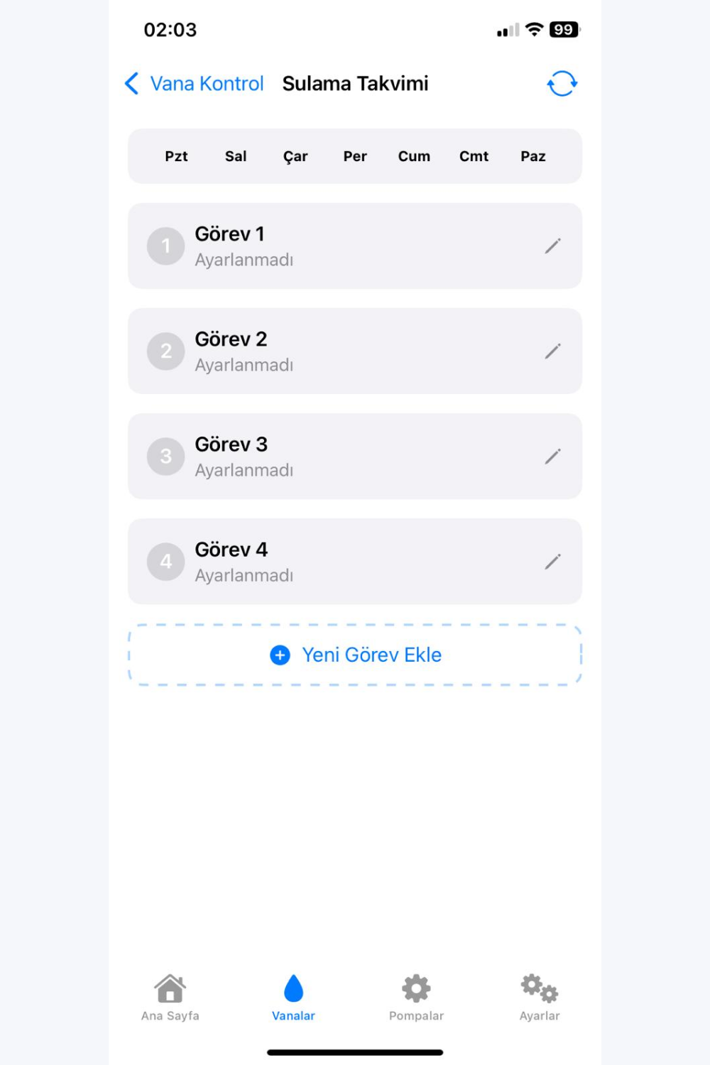 Esular iOS Uygulama - Zamanlama